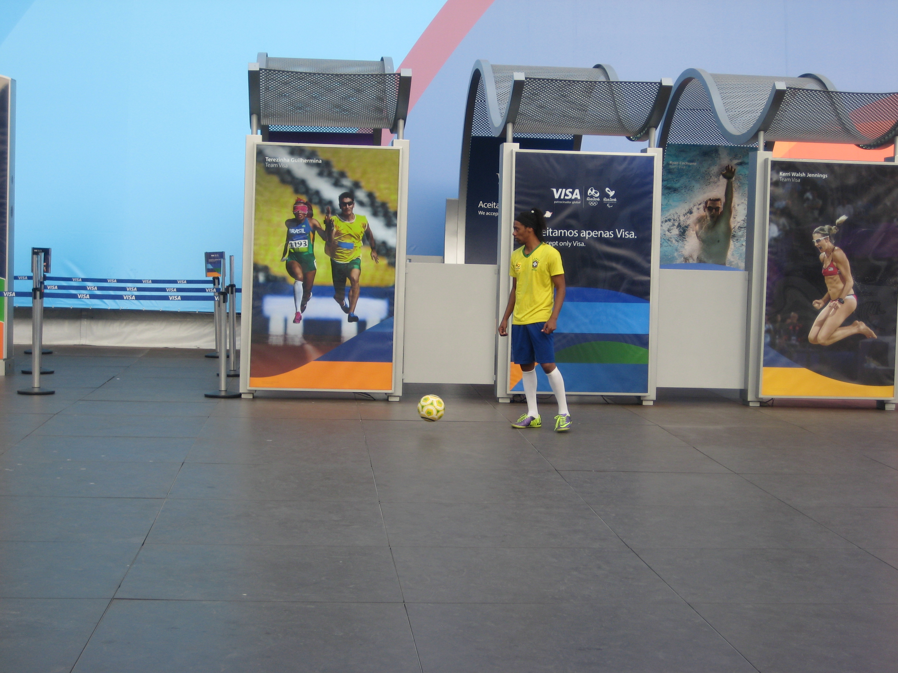 Ronaldinho at Copacabana
