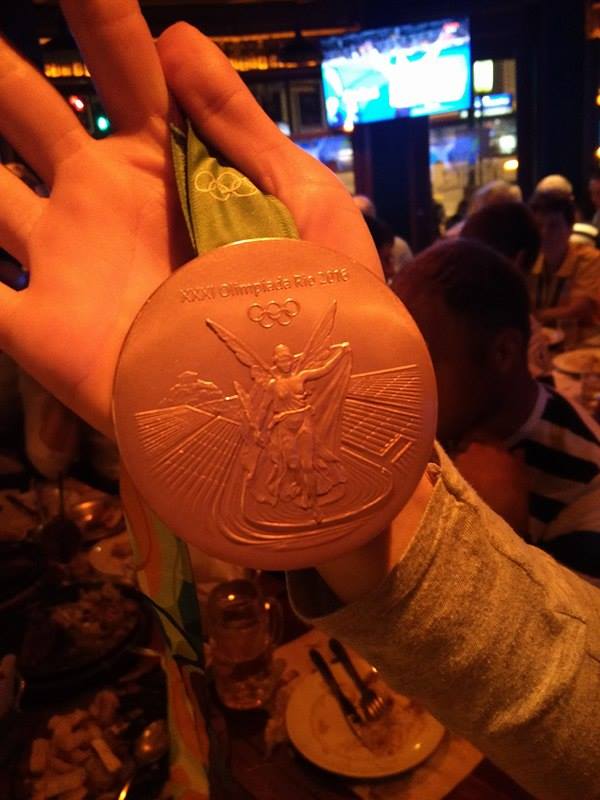 the bronze medal 
