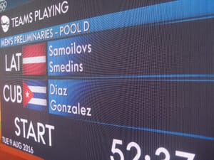 Latvia vs Cuba beach volley